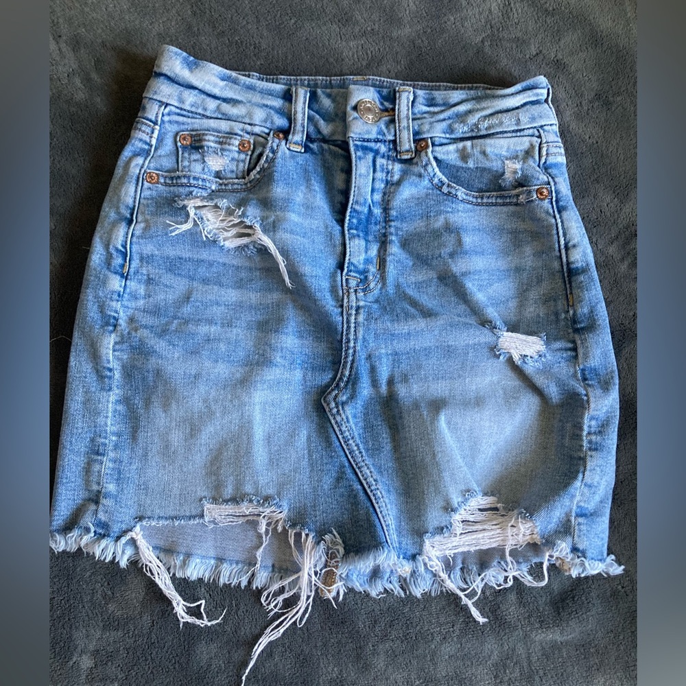 American Eagle High Waisted Denim Skirt